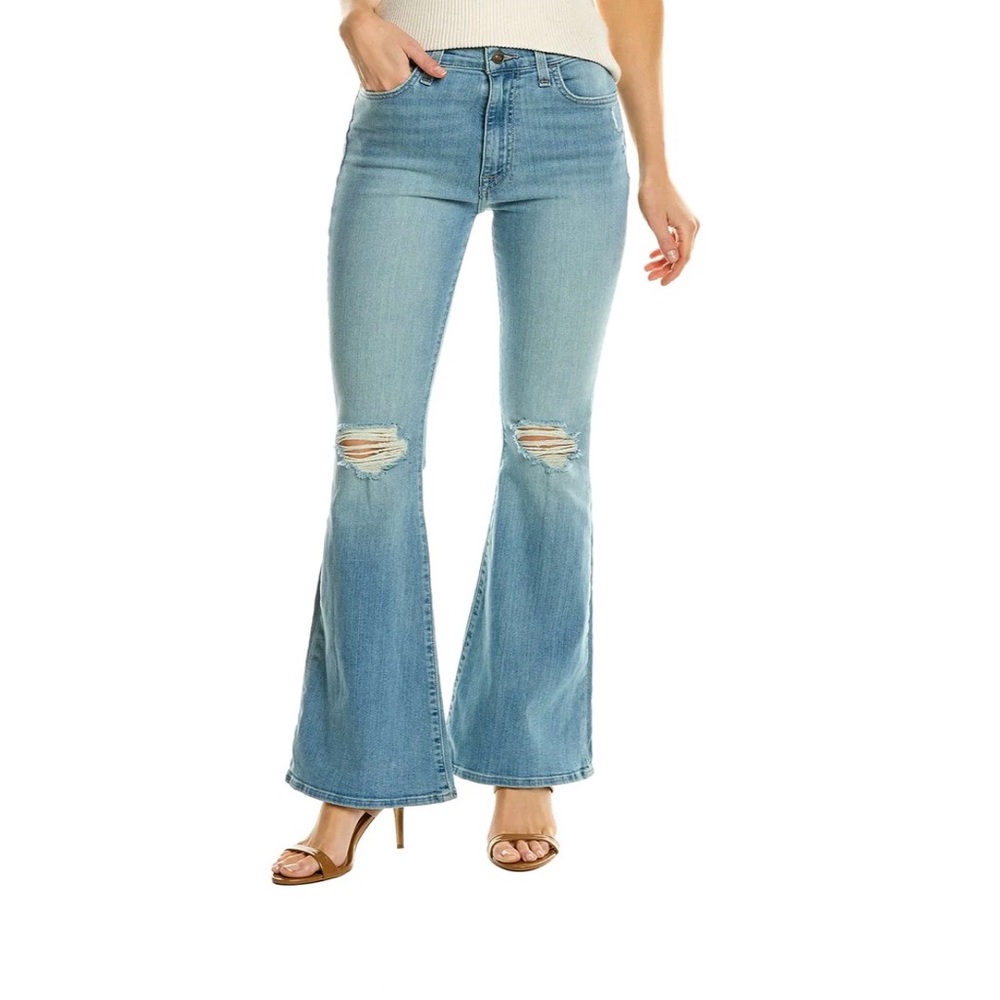 HUDSON JEANS HEIDI NADIA HIGH-RISE FLARE BLUE JEAN